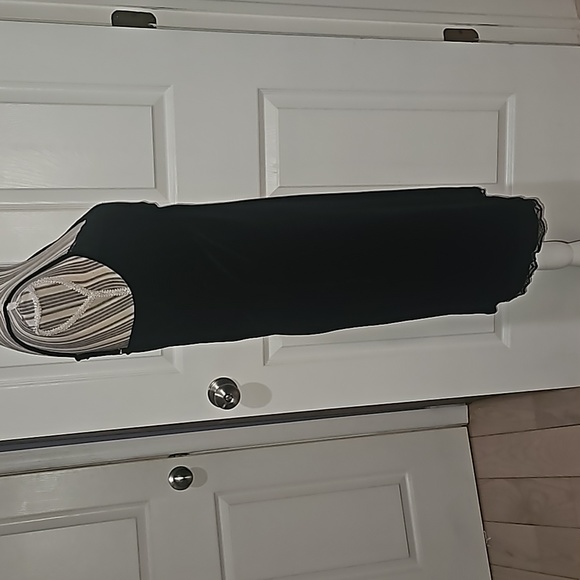 MADISON +HUDSON Women Luster Black Velvet Spaghetti straps Mini Dress Size M - Picture 10 of 13